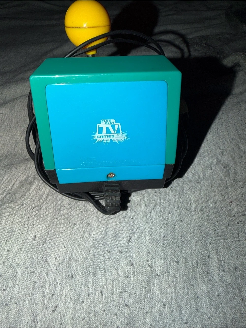 Teal & Yellow Mini Joystick Controller - Ms. Pac-Man